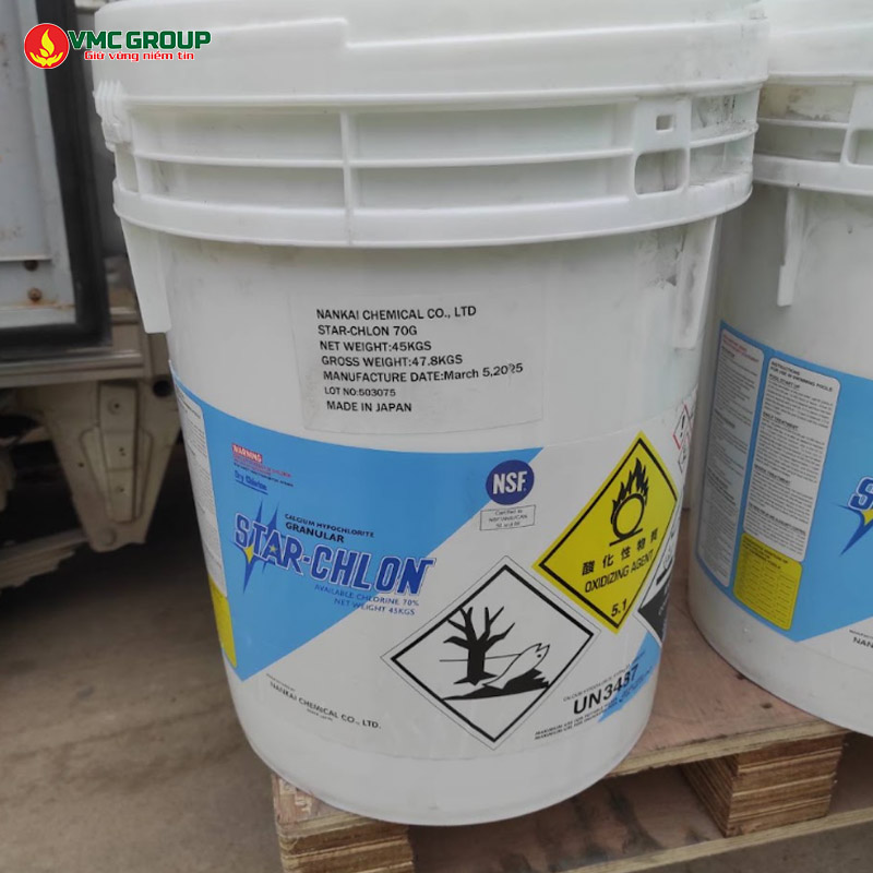 Clorin Nankai 70% Ca(OCl)2 - Calcium Hypochloride nhat ban