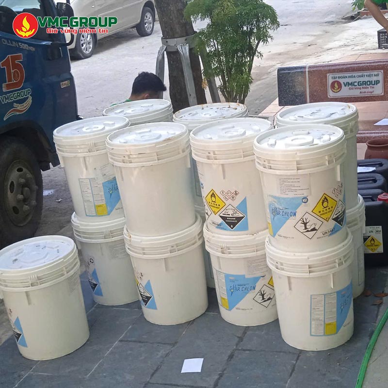 Clorin Nankai 70% Ca(OCl)2 - Calcium Hypochloride thung 45kg nhat ban