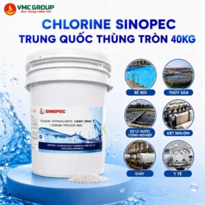 CHLORINE SINOPEC TRUNG QUỐC THÙNG TRÒN 40KG