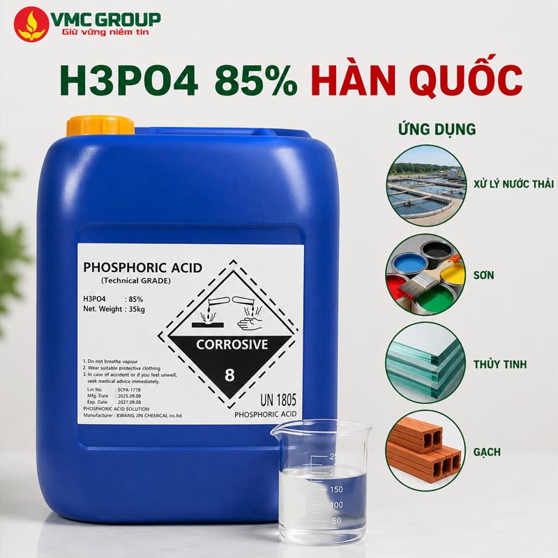 H3PO4 85% CAN 35KG HAN QUOC-AXIT PHOTPHORIC-AXIT PHOSPHORIC