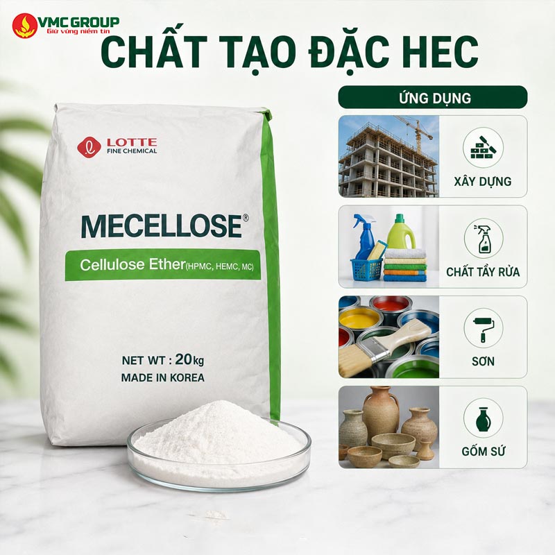 CHAT TAO DAC CENLLULOSE ETHER - HEC LOTTE HAN QUOC BAO 20KG