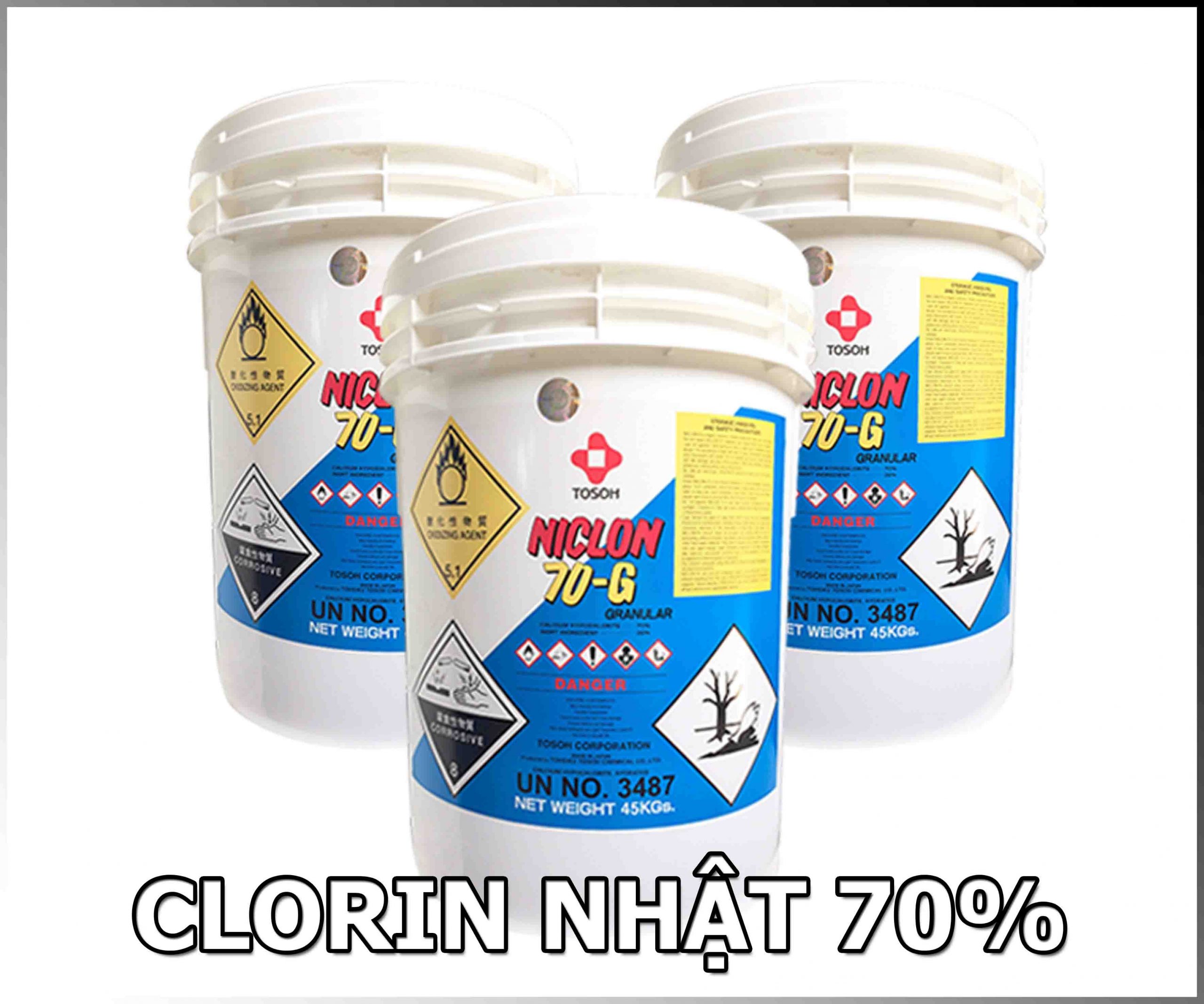 CLORIN NHẬT NIPPON 70% - Hóa chất khử trùng nước hiệu quả cao