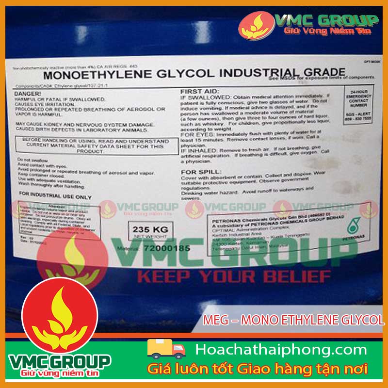 Mono Ethylene Glycol được dùng nhiều trong các ngành công nghiệp