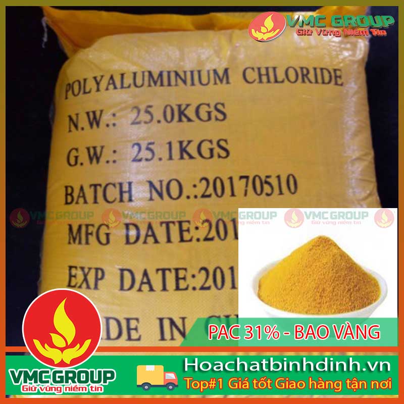 Poly Aluminium Chloride có dạng bột màu ngà vàng