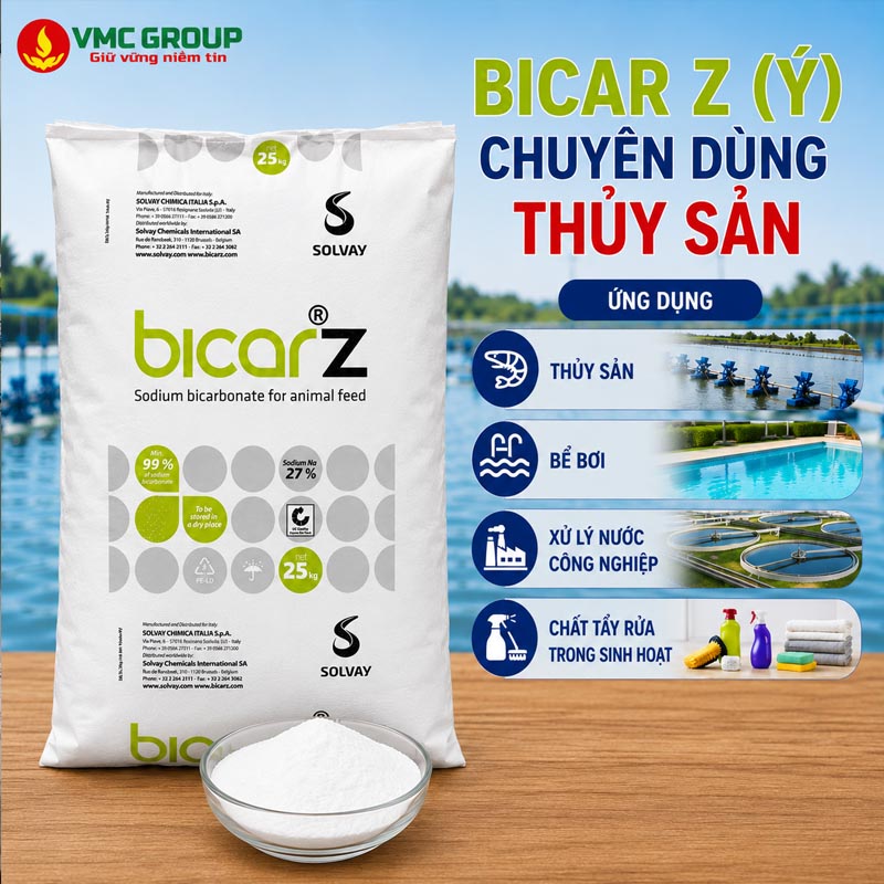 BICAR Z NAHCO3 – SODIUM BICARBONATE CHUYEN DUNG THUY SAN HANG SOLVAY Y