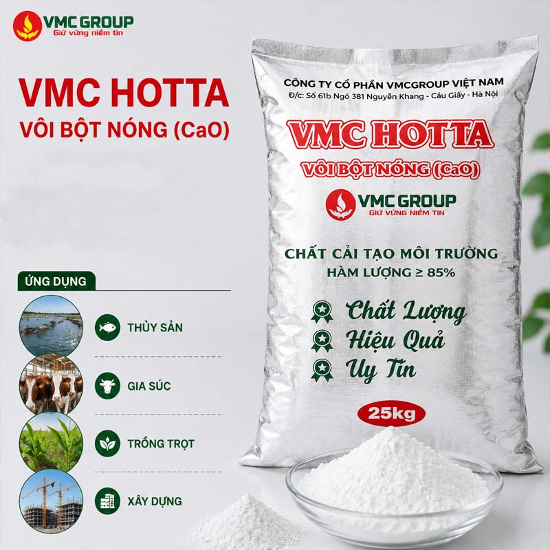 VMC HOT-TA – VOI BOT NONG (CaO HOTTA) VIET NAM BAO 25KG