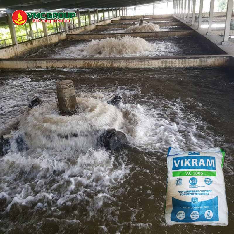 PAC Vikram được dùng trong xử lý nước thải