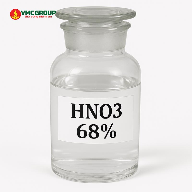 HNO3 68% có dạng lỏng không màu