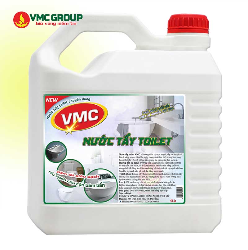Nước tẩy toilet VMC giúp tẩy cặn canxi rất tốt