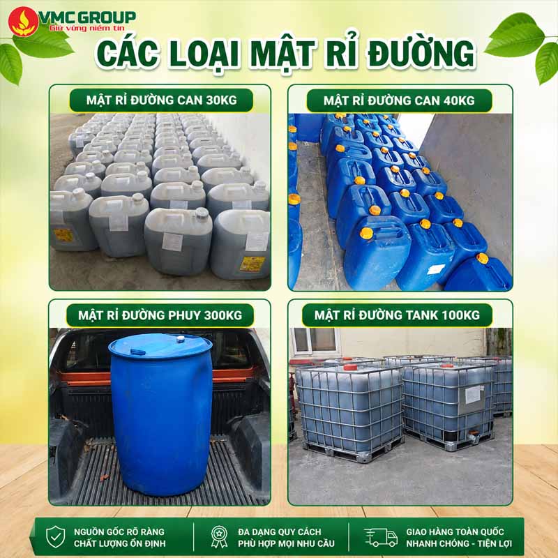 Hóa chất Việt Mỹ cung cấp mật rỉ đường với nhiều quy cách khác nhau