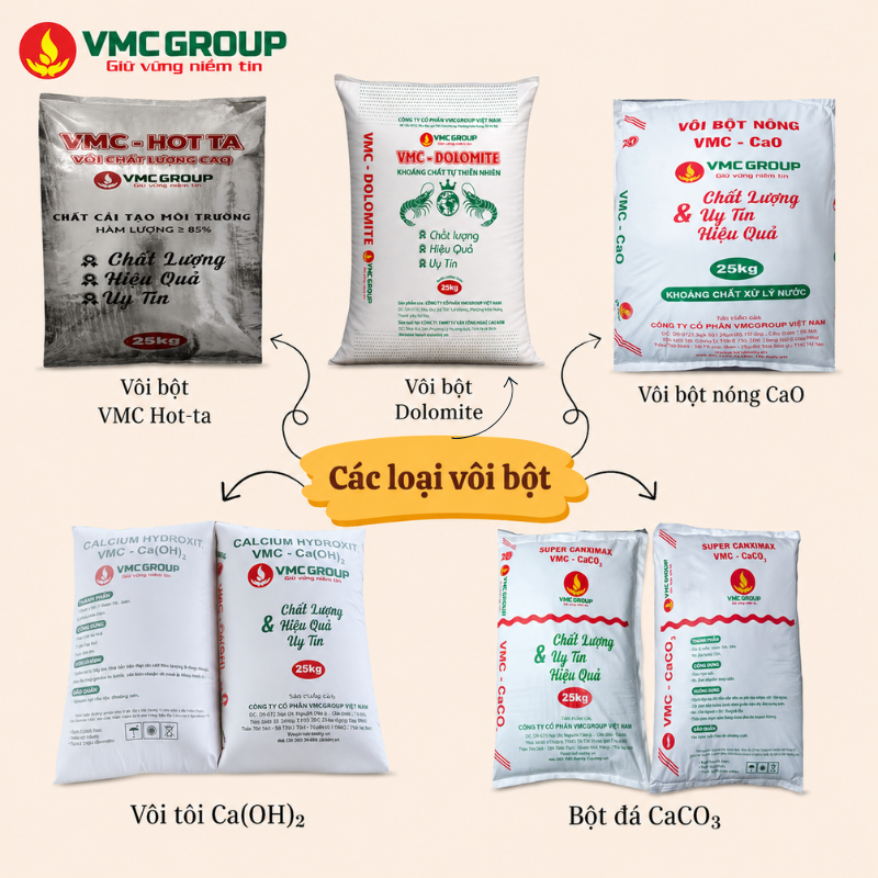 Hóa chất Việt Mỹ cung cấp nhiều loại vôi bột chất lượng cao