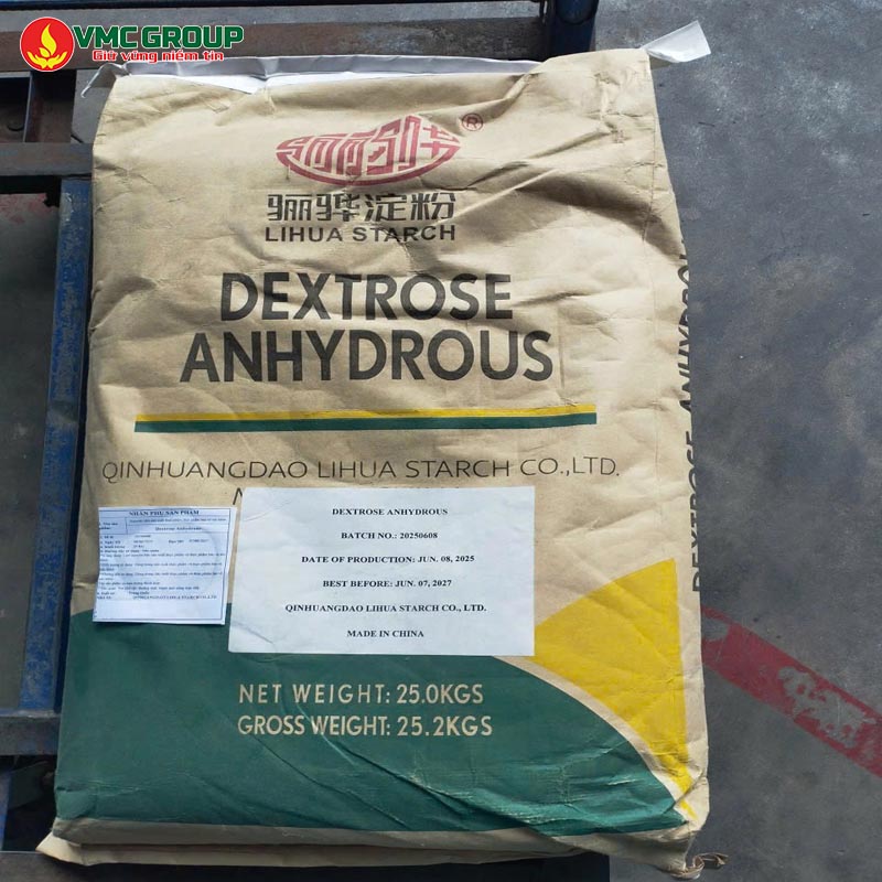DUONG DEXTROSE ANHYDROUS TRUNG QUOC BAO 25KG