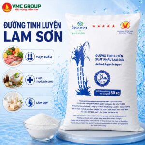 ĐƯỜNG TINH LUYỆN XUẤT KHẨU LAM SƠN BAO 50KG VIỆT NAM
