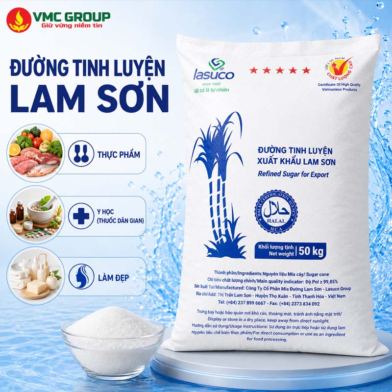 DUONG TINH LUYEN XUAT KHAU LAM SON VIET NAM BAO 50KG