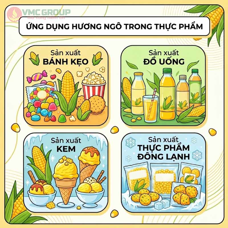 Ứng dụng của hương ngô thực phẩm