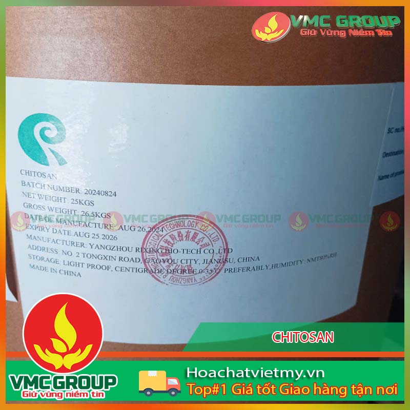CHITOSAN TRUNG QUOC THUNG 25KG