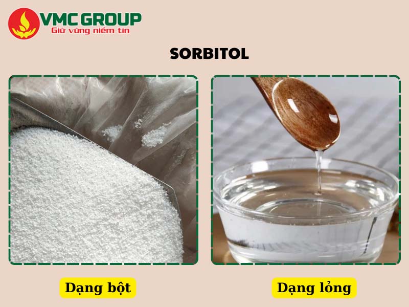 Sorbitol có dạng bột hoặc dạng lỏng