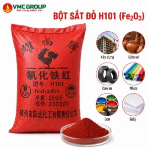 BỘT SẮT ĐỎ H101 (FE2O3) NHÀ MÁY CON GÀ TRUNG QUỐC