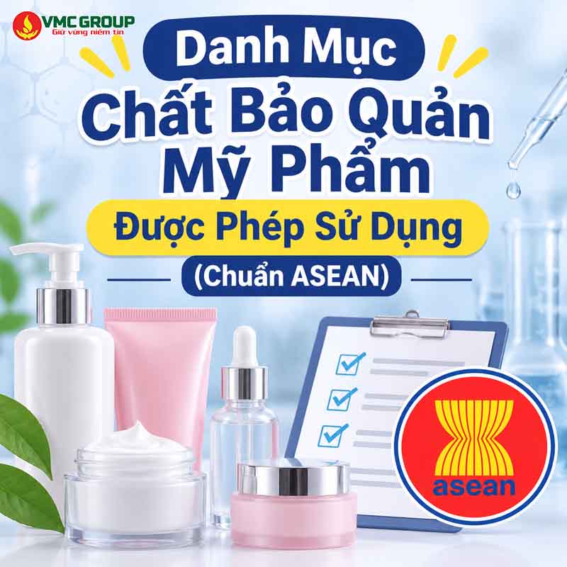 Danh mục chất bảo quản mỹ phẩm được phép sử dụng